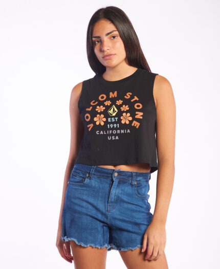 Remera Volcom Hour Flower Crop