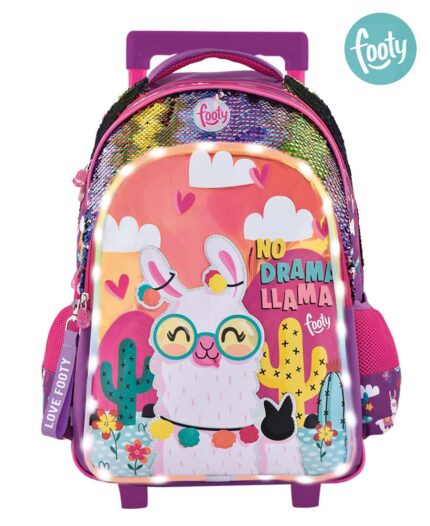 Mochila Footy Llama Wheel Led