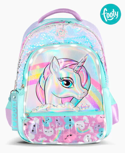 Mochila Footy Unicornio Led 18