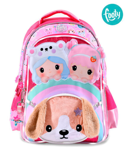 Mochila Footy Cool Friends Rainbow Doggy Fucsia