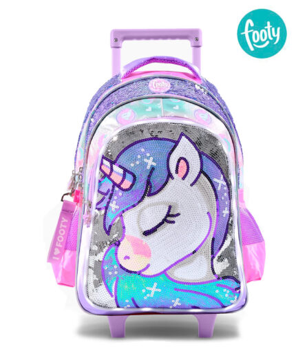Mochila Footy Shiny Unicorn Lentejuelas Lila