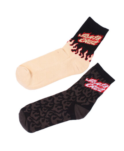 Medias  Santa Cruz Flaming Stack Crew Socks x2
