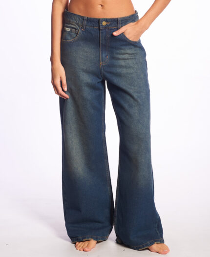 Jean Rip Curl Wide Leg Mid Blue