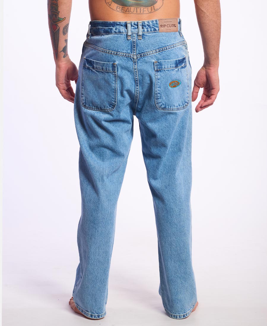Jean Rip Curl Relaxed Washed Blue - Imagen 2