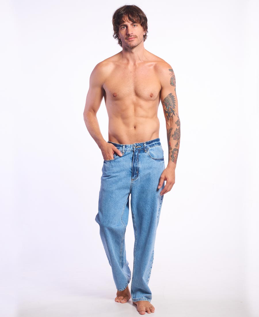Jean Rip Curl Relaxed Washed Blue - Imagen 5