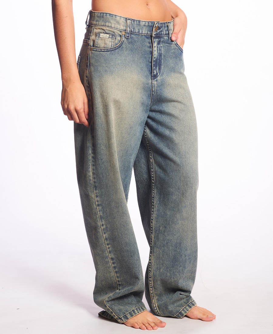Jean Rip Curl Low Baggy Blue - Imagen 4