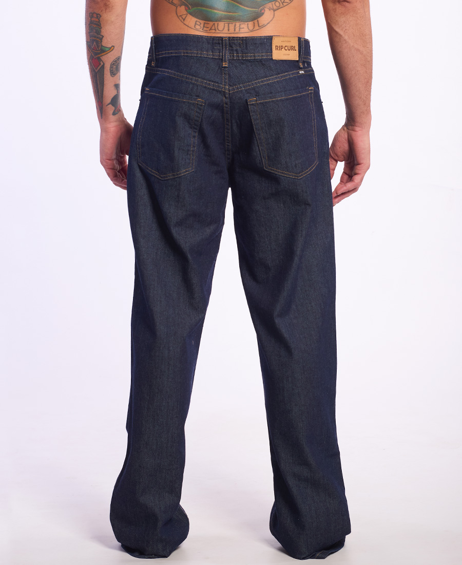 Jean Rip Curl Straight Blue Raw - Imagen 2