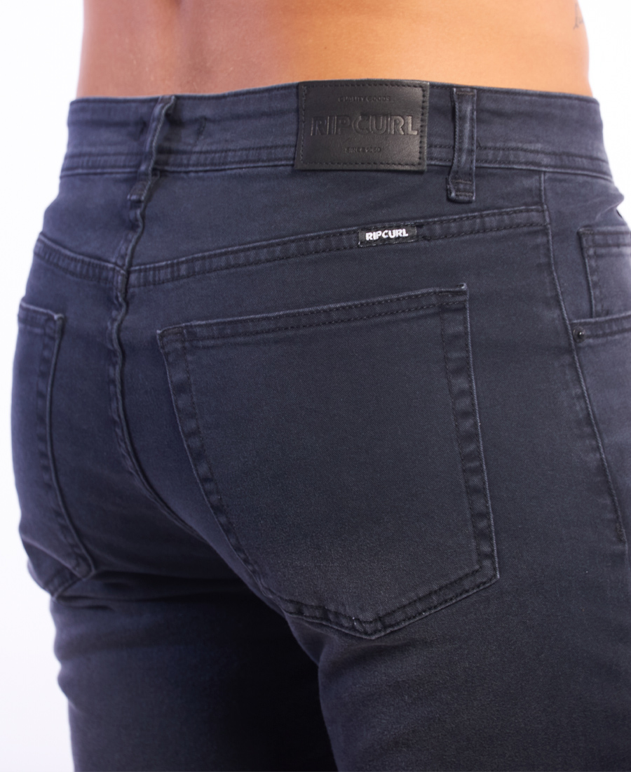 Jean Rip Curl Slim Black Washed - Imagen 5