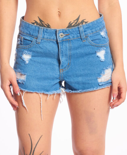 Short Isabel La Catolica Xlow Denim Destroyed