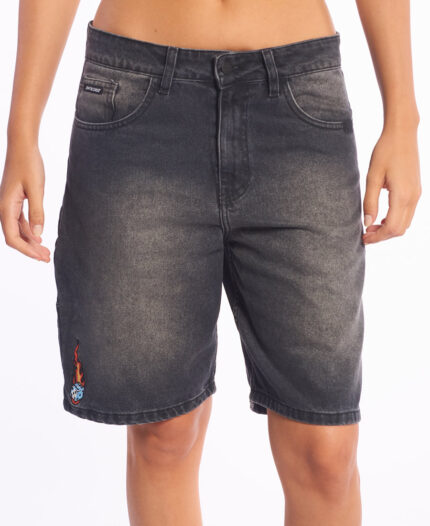 Bermuda  Santa Cruz Flaming Dice Dot Carpenter