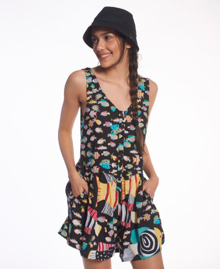 Jumpsuit Y Tú Quique? Button Oceano