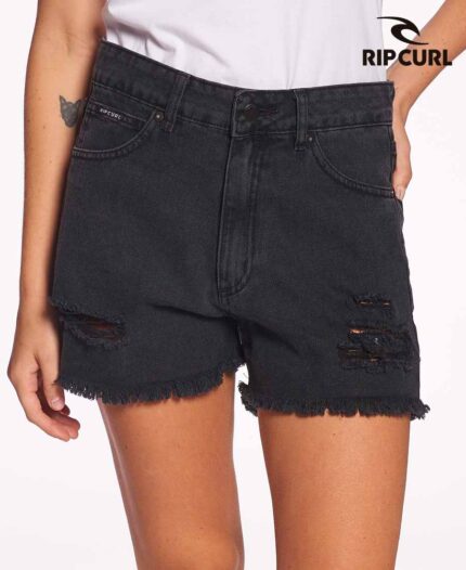 Short Rip Curl Black Frayed