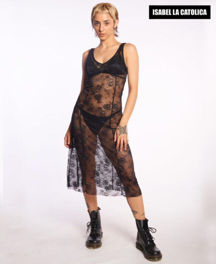 Vestido Isabel La Catolica Midi Lace