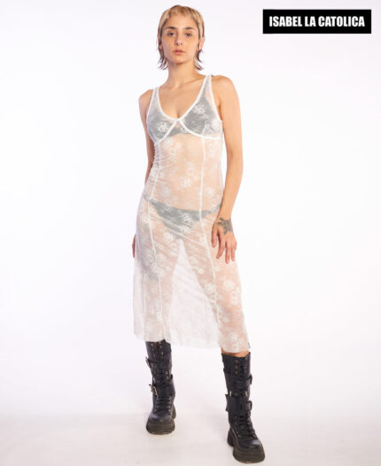 Vestido Isabel La Catolica Midi Lace
