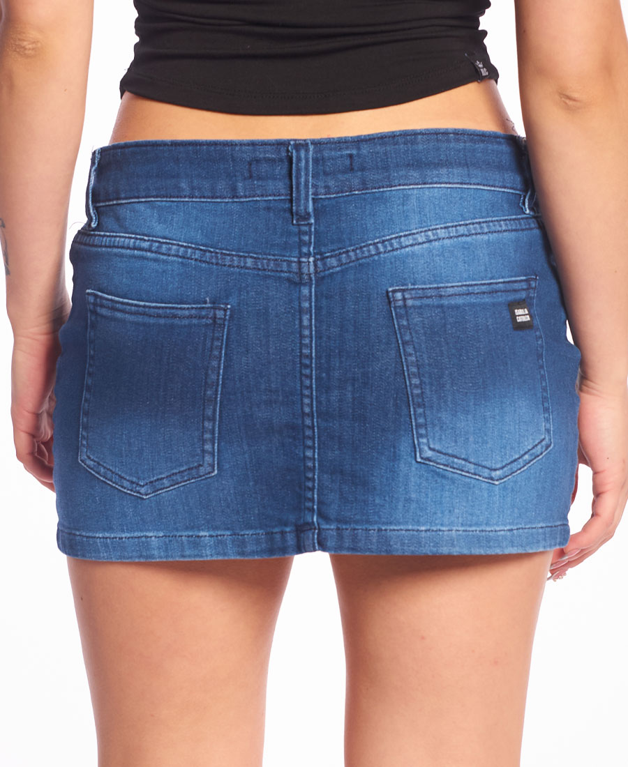 Pollera Isabel La Católica Mini Jean Stretch - Imagen 2