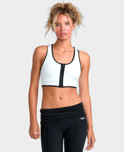 Top  RVCA Alexis Ren Zip Up Sports Bra