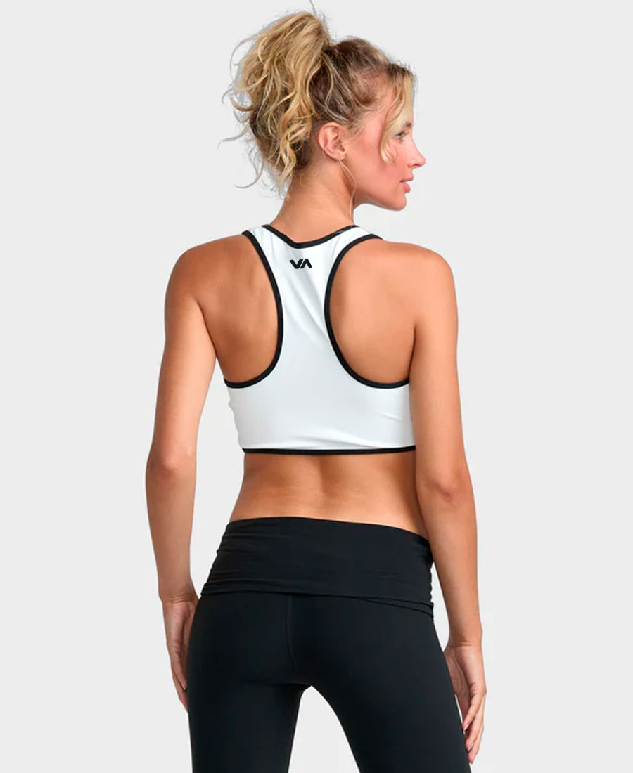 Top RVCA Alexis Ren Zip Up Sports Bra - Imagen 2