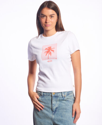 Remera Rip Curl Fitted Neon Palm