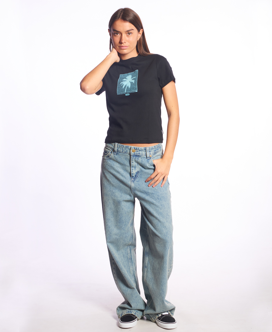 Remera Rip Curl Fitted Neon Palm - Imagen 4