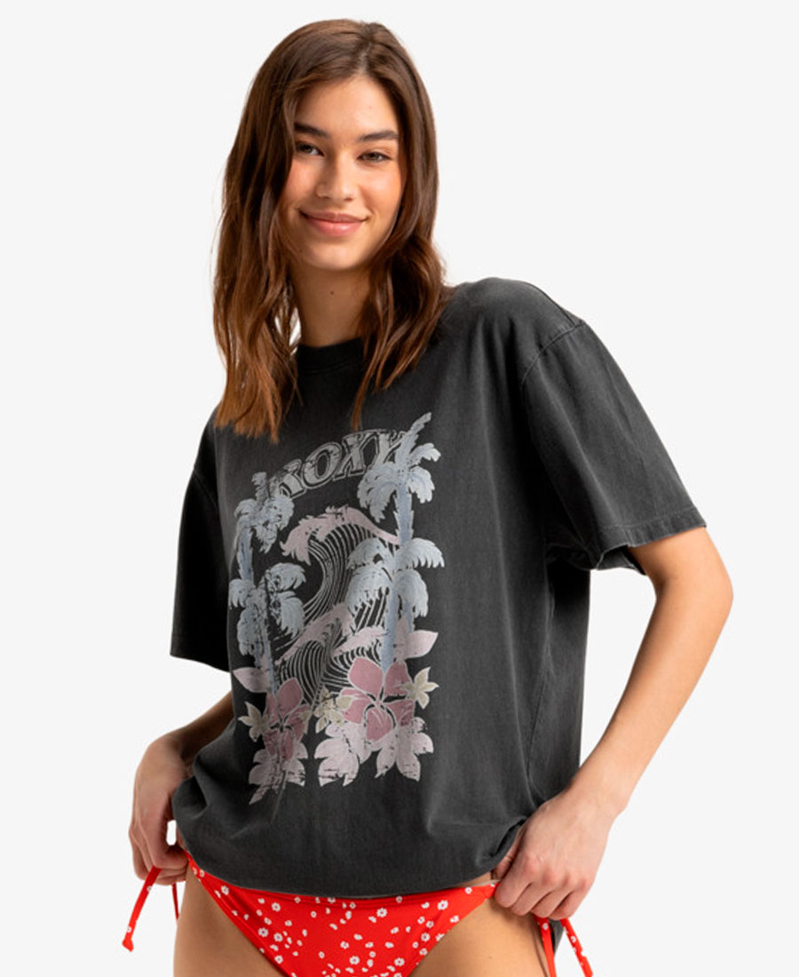 Remera Roxy Sunny Oversize Stone Wash