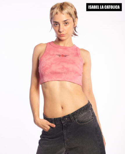 Top Isabel La Católica Crop Batik