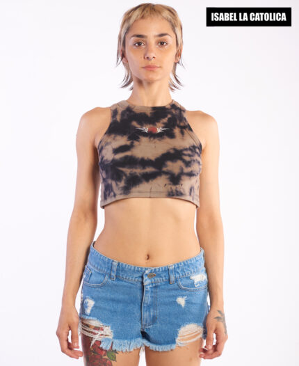 Top Isabel La Católica Crop Batik