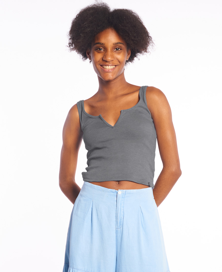 Musculosa Y Tu Quique? Rib Basic - Imagen 2