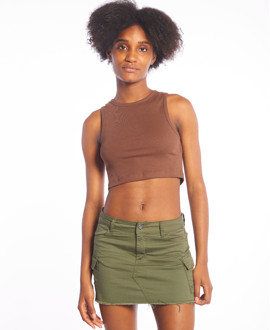 Musculosa Y Tú Quique? Ribb Crop Jam