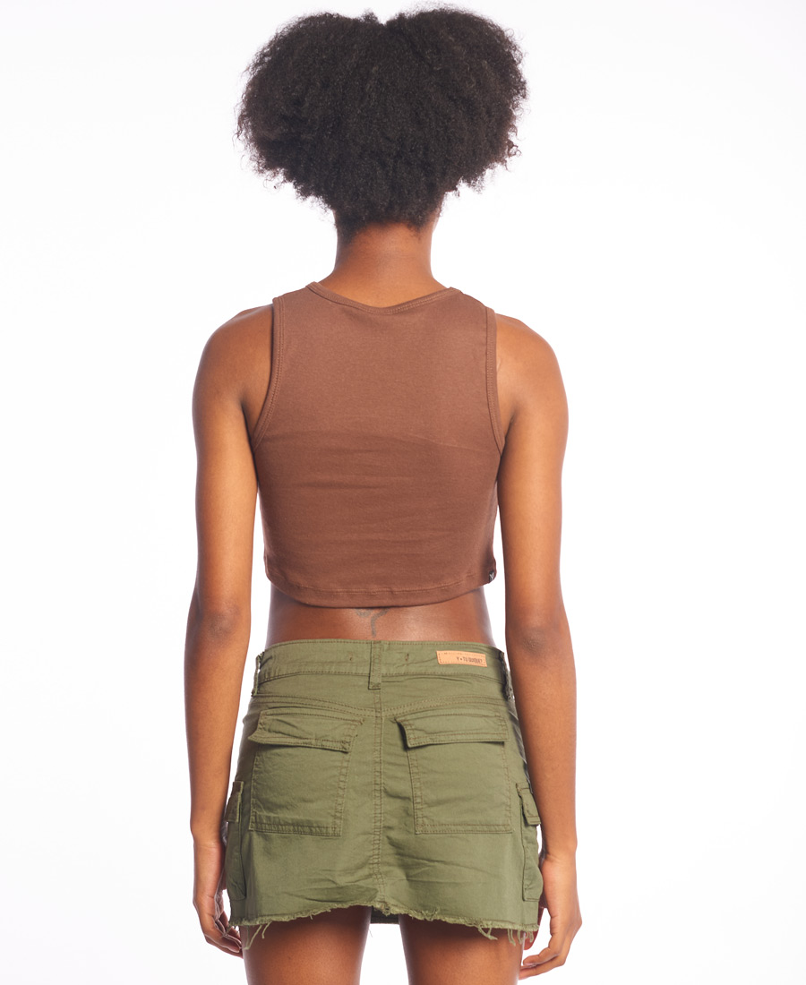 Musculosa Y Tú Quique? Ribb Crop Jam - Imagen 2