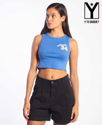 Musculosa Y Tú Quique? Ribb Crop Jam