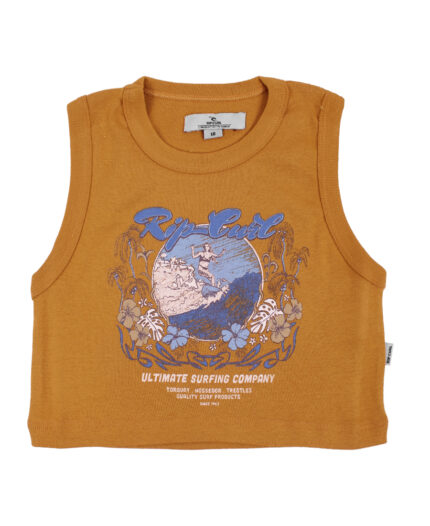 Remera Rip Curl Crop Caribbean Ribb