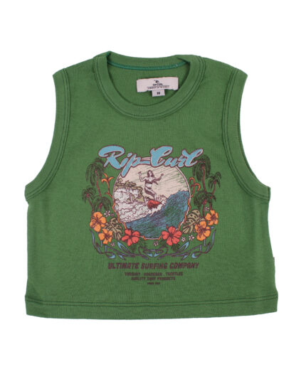 Remera Rip Curl Crop Caribbean Ribb