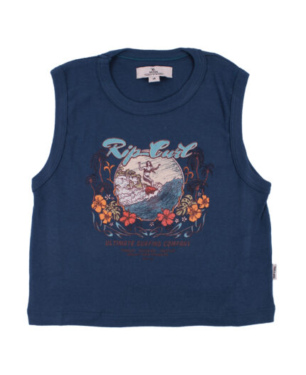 Remera Rip Curl Crop Caribbean Ribb