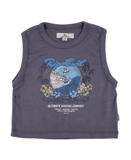 Remera Rip Curl Crop Caribbean Ribb