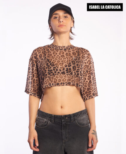 Remera Isabel La Católica Crop Over Tul