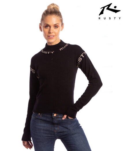 Polera Rusty Sunday Mock Neck Top