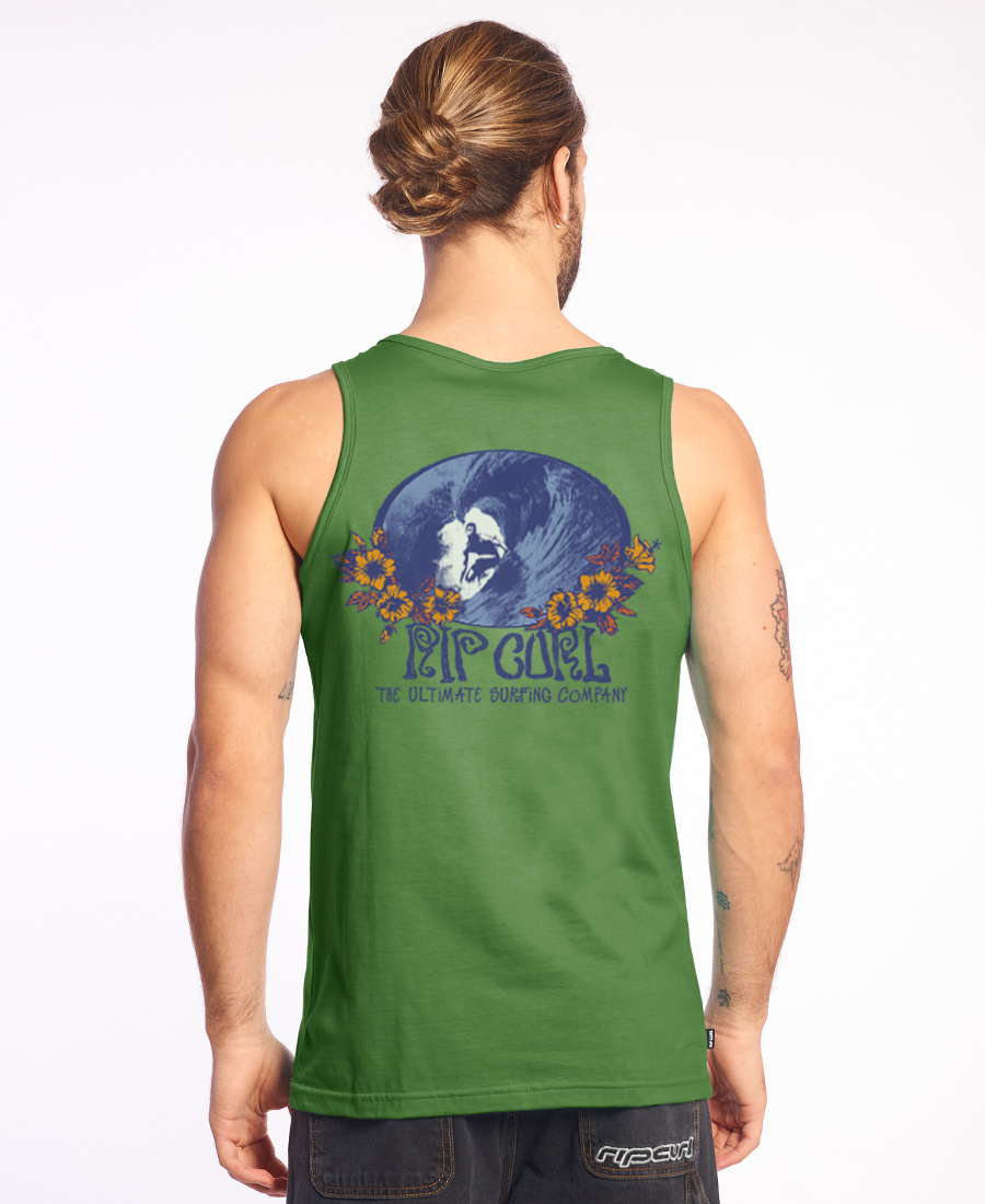 Musculosa Rip Curl Leaf green