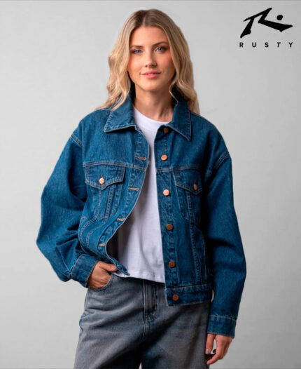Campera Rusty All Time Oversized Mid Blue