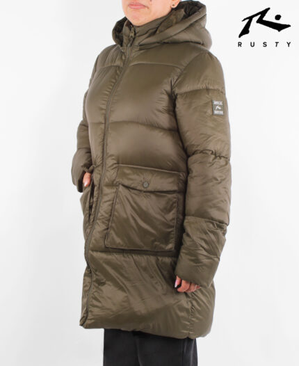 Campera  Rusty Puffer Long Essentials