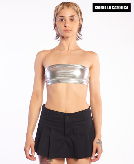 Top Isabel La Católica Strapless Vinil