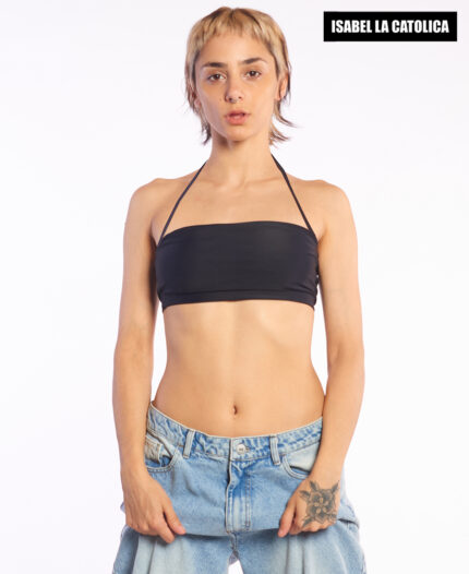 Top Isabel La Católica Strapless Vinil