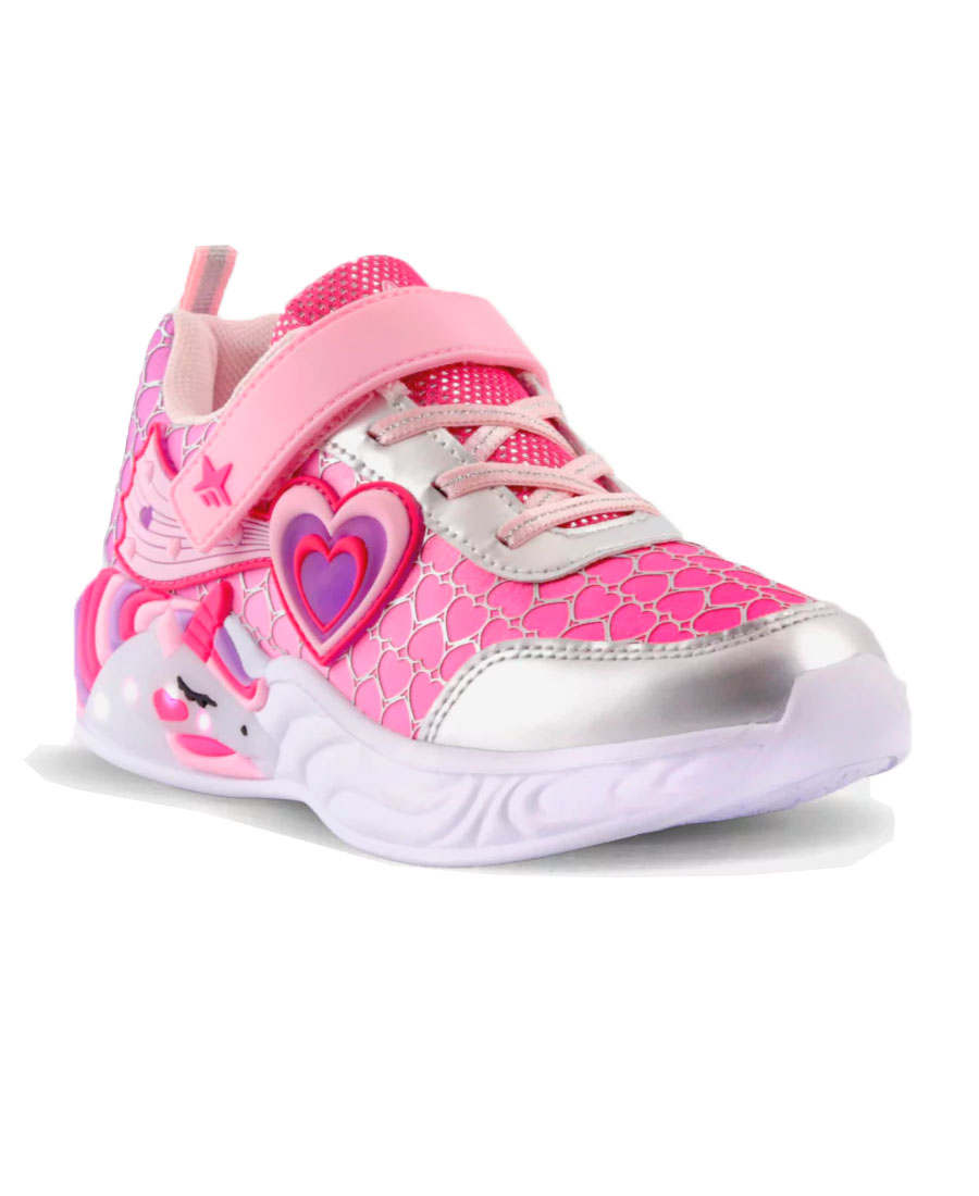 Zapatillas Footy Heart Unicornio Con Luz - Imagen 2