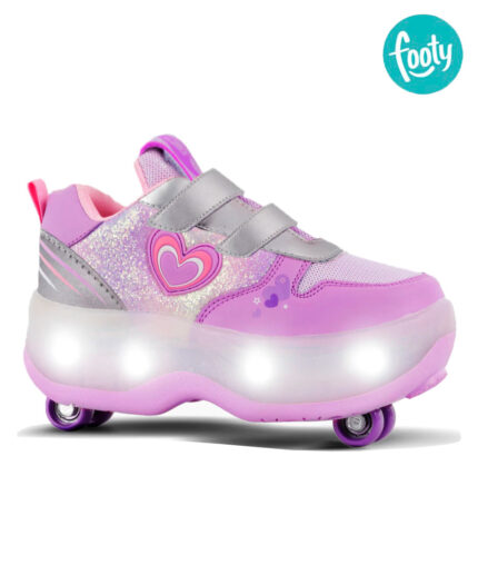 Zapatillas Footy 2 Ruedas Love con Luces