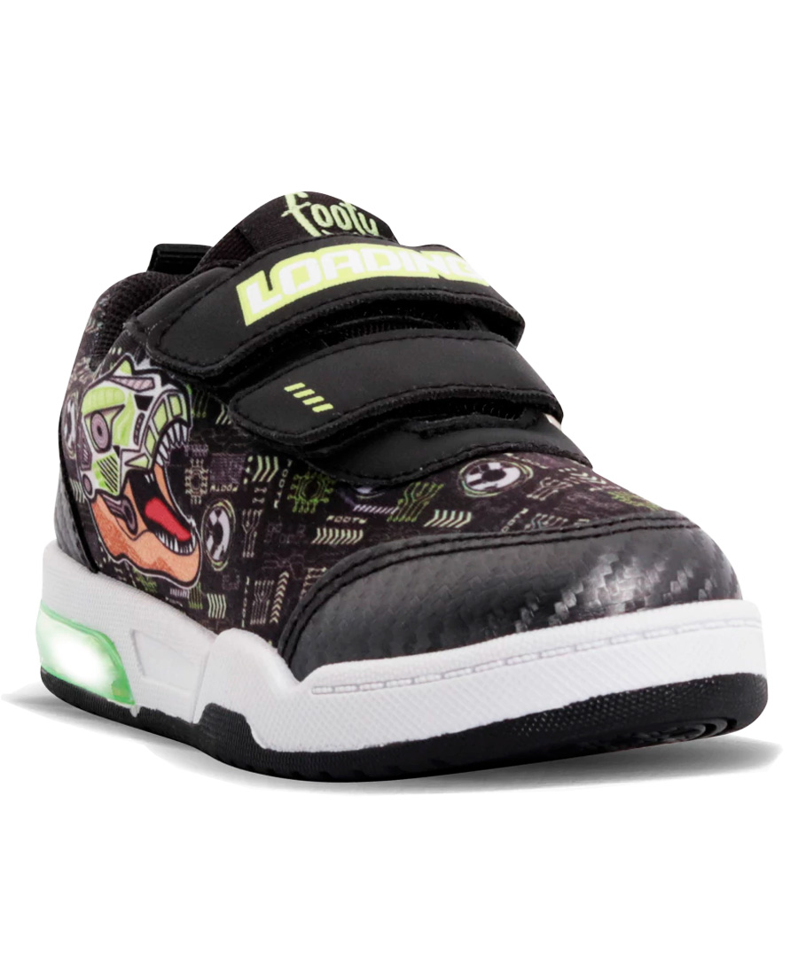Zapatillas Footy Plus Dino Transformer Con Luz - Imagen 2