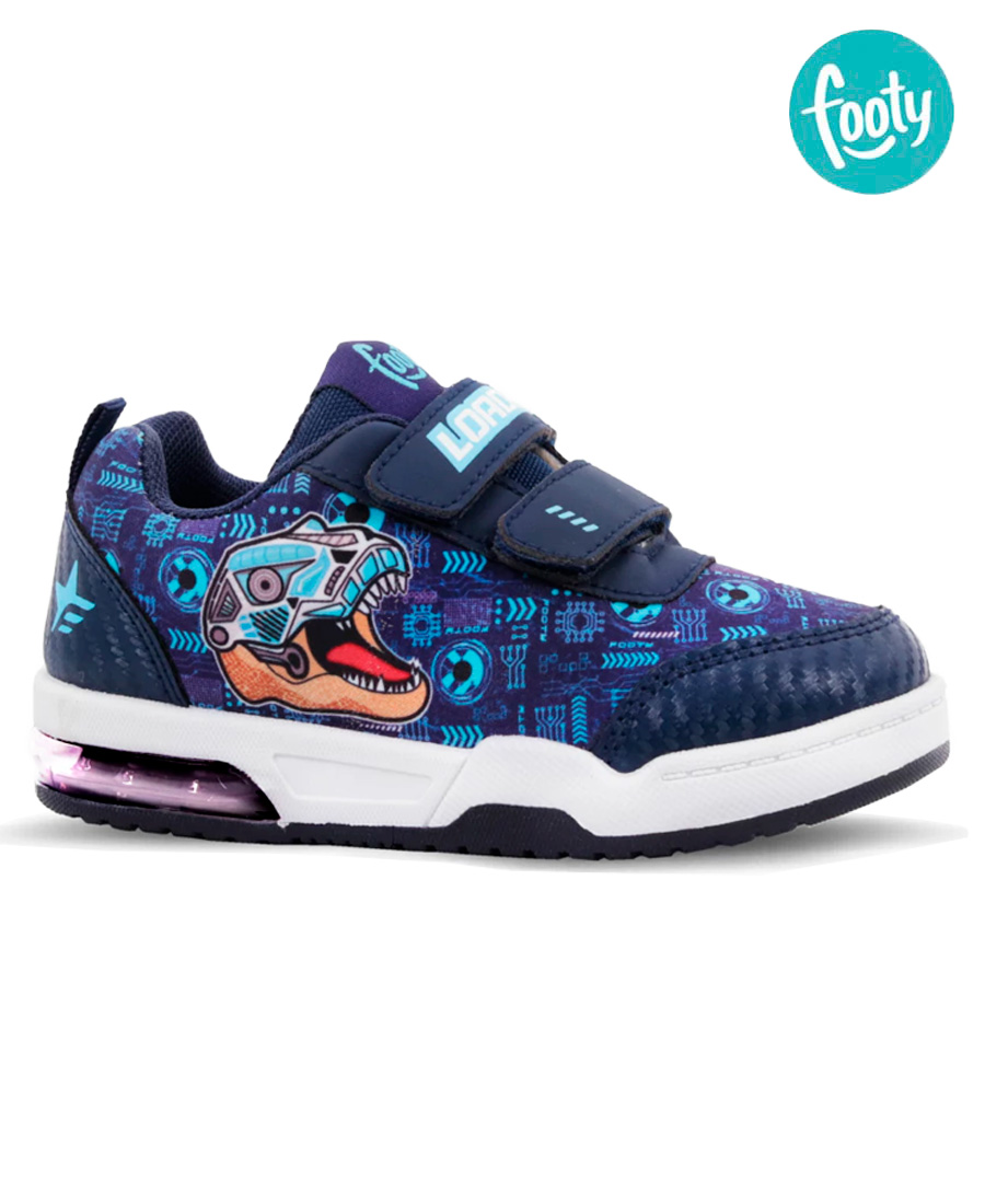 Zapatillas Footy Plus Dino Transformer Con Luz