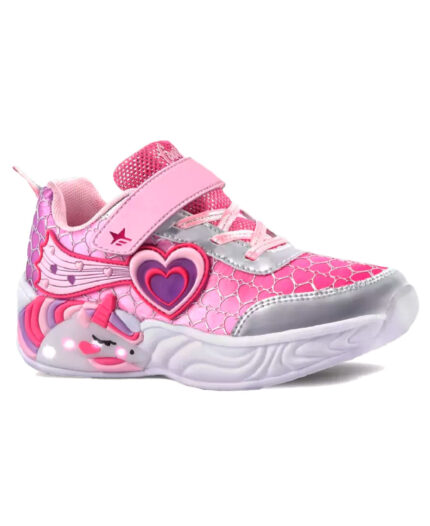 Zapatillas Footy Heart Unicornio Con Luz