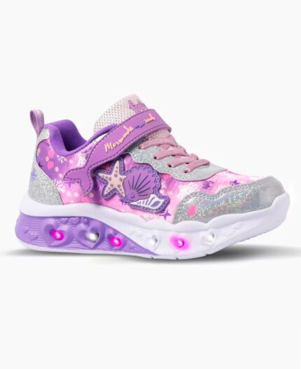 Zapatillas Footy Mermaid Lila Con Luz