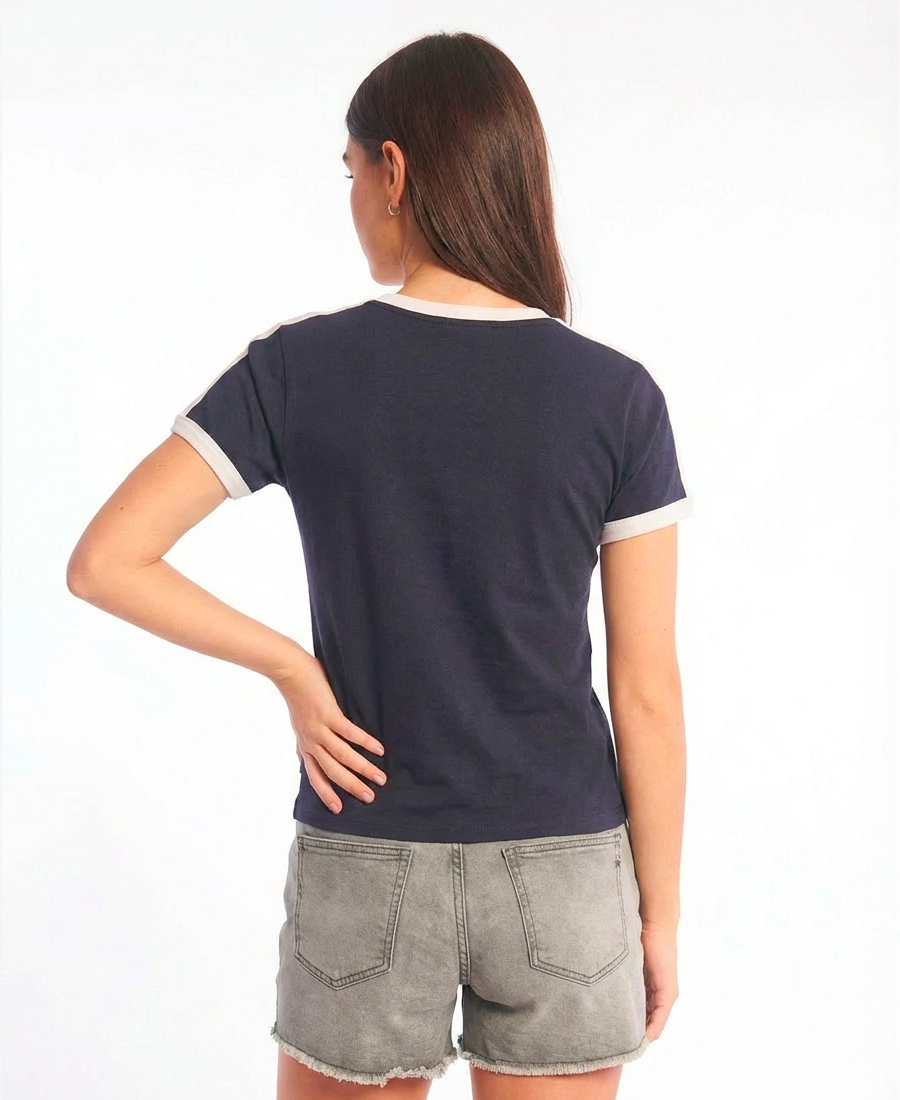 Remera Rip Curl Ringer Fitted Dalia - Imagen 2