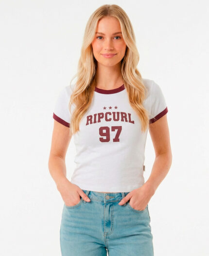 Remera Rip Curl Fitted Ringer