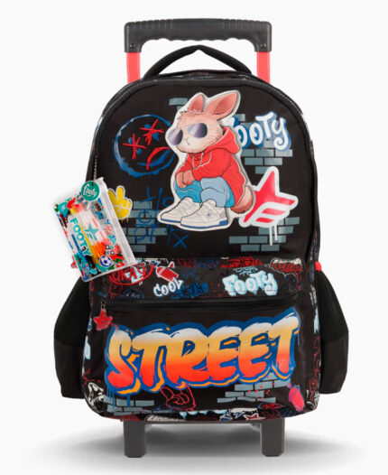 Mochila  Footy Street Negro Carro 18